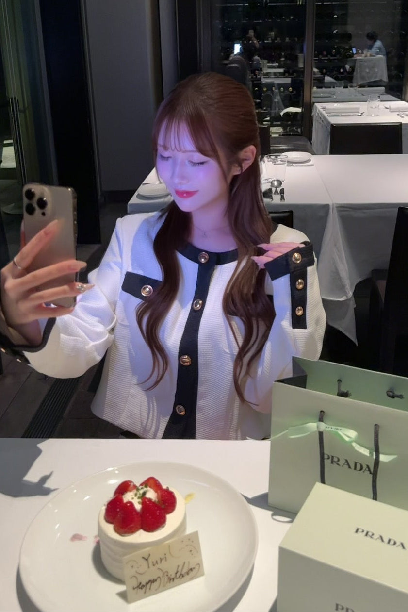 バイカラーツイードセットアップ KR12238