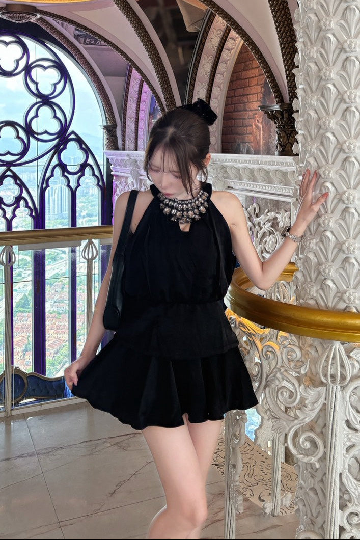 ビジュ―ホルターネックセットアップ KR30498